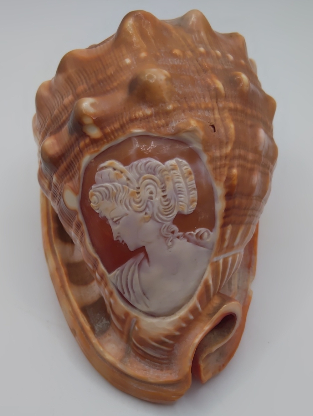Hand Carved Shell Cameo Made In Italy